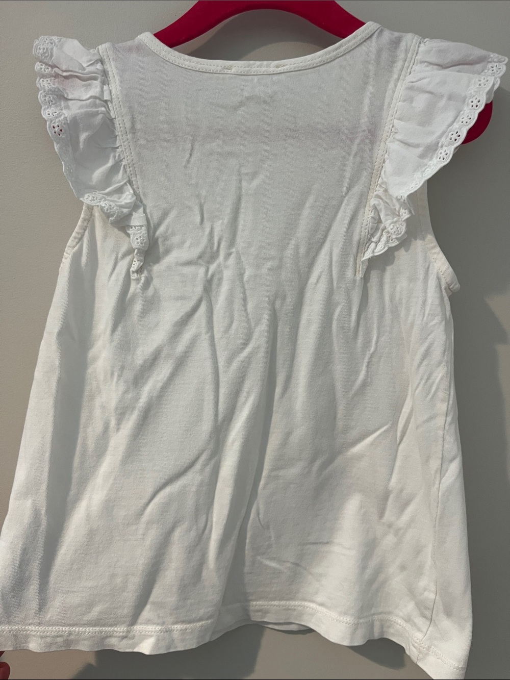 Crewcuts White Ruffle Sleeve Tank Top - Picture 4 of 4